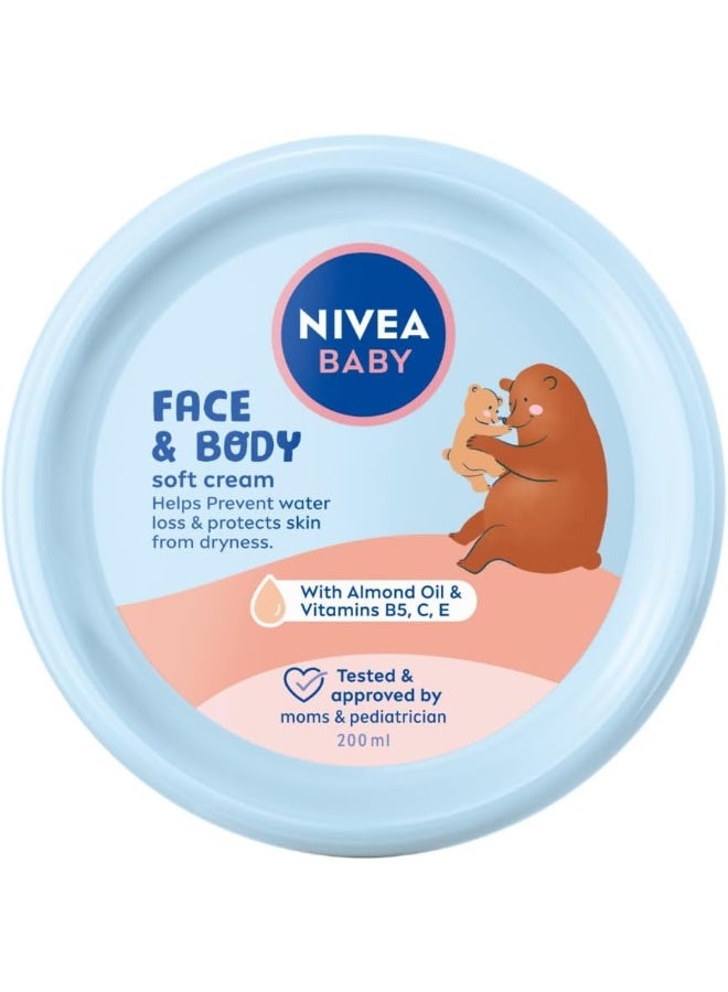 NIVEA Baby Face and Body Care Cream 200 ml - Image 1